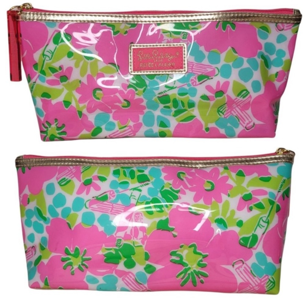 lilly pulitzer estee lauder makeup bag